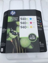 HP 940XL 3-pack Cyan/Magenta/Yellow Original Ink Cartridges NEW Exp 11/2013 - £17.29 GBP