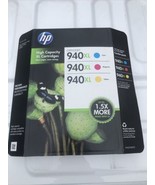 HP 940XL 3-pack Cyan/Magenta/Yellow Original Ink Cartridges NEW Exp 11/2013 - $21.98