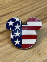 Vintage 2002 Disney USA Stars and Stripes American Flag Mickey Pin KG JD - $14.85