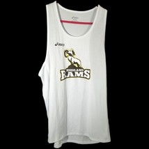 Highland Rams Mens White Tank Top Muscle Shirt Sleeveless Medium Idaho A... - $18.00