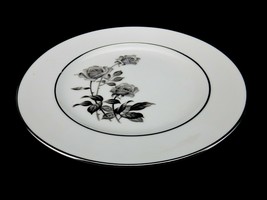 Black Rose Pattern 7.5&quot; Salad/Dessert Plate, Nocturne, Yamaka Japan, Mul... - £6.22 GBP