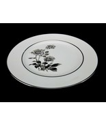 Black Rose Pattern 7.5&quot; Salad/Dessert Plate, Nocturne, Yamaka Japan, Mul... - £6.22 GBP