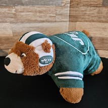 My Pillow Pets Nfl Football New York Jets Folding Bear Plush Doll - £19.16 GBP