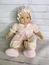 American Girl Bitty Baby Doll Blonde Molded Hair Light Eyes With Outfit Shoes - £59.35 GBP