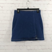 Wild Fable Skirt Womens 4 Blue Jean Denim Mini Stretch Casual - £12.10 GBP