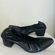 VANELi Gate Almond Toe Block Heel Leather Pump Shoe, Comfort Black, Size... - $79.00