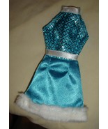 adult teen skipper doll clothes Blue  silver faux fur trim vintage Barbi... - £19.65 GBP