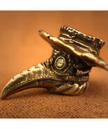 Brass Plague Doctor Knife Lanyard Bead, EDC Charm - $8.99