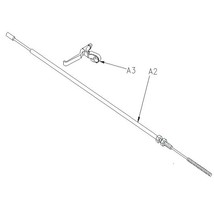 Brake Cable-A2 with a hand brake-A3 (a set) for Mercury Regatta Mobility Scooter