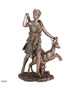 Artemis Goddess of Hunting and Wilderness Cold Cast Bronze Statue 29cm/1... - £163.94 GBP