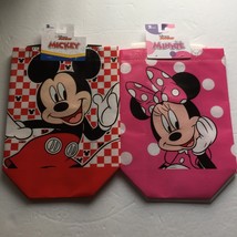New Disney Mickey &amp; Minnie Mouse 2 Pack Small 9&#39;&#39; x 7&#39;&#39; Bags - 4 Bags - €10,74 EUR