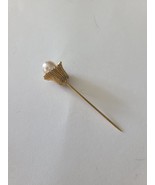 Gold Tone Faux Pearl Stick Pin - $12.36 CAD