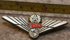 TWA Trans World Airlines Plastic Wings Junior Pilot Pin - £8.57 GBP