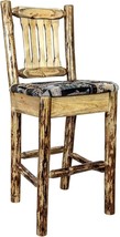Montana Woodworks Glacier Country Collection Counter Height Barstool with Uphols - £467.84 GBP