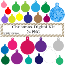 Christmas-Digital Kit-Jewelry Tag-Clipart-Art Clip-Gift Tag-T shirt-Digital Clip - £0.98 GBP