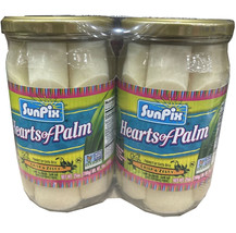 Sunpix Crisp Low Fat Zesty Hearts of Palm 25 oz each, 2 glass jars - £21.13 GBP