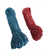 2-Pack 75 Ft Twisted Poly Rope 3/16&quot; Lightweight Floating Multi-Use Clot... - $165.72 MXN
