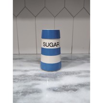 T.G. Green Sugar Shaker, Blue &amp; White Striped Cornishware Judy Onions, Vintage - $44.55