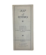 Vintage 1950s Map Of Ventura &amp; San Buenaventura California Realtor Adver... - $57.42 CAD