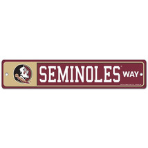 Florida State Seminoles 3.75&quot; by 19&quot;  Plastic Street Sign - NCAA - £11.62 GBP