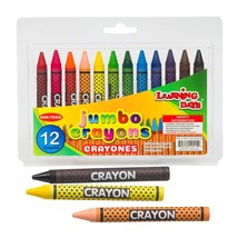 12 Piece Learning Days Jumbo Crayons with Case - £3.95 GBP