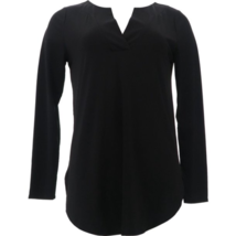 Antthony Women&#39;s Basic Long-Sleeve Jersey Knit Tunic (BLACK, LARGE) 762039 - £9.85 GBP