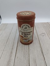 Vintage Tin Hickory Farms Yankee Trader Cinnamon &amp; Spice Tea 2 3/4 OZ. USA - $24.96