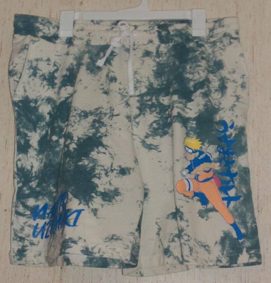 NWT MENS NARUTO UZUMAKI TIE DYE KNIT PAJAMA / LOUNGE SHORTS  SIZE XL - $23.33