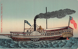 Hudson Fulton 1909 Celebration~Second Steamboat In The World In 1808 Postcard - £5.62 GBP