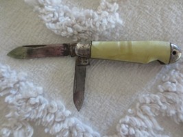 Vintage MOTHER-OF-PEARL Pocket JACK KNIFE - 2&quot; long x 1/2&quot; wide - $10.00
