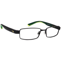 Nike Men&#39;s Eyeglasses 8167 012 Matte Black/Green Rectangular Frame 54[]17 140 - £156.44 GBP