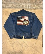 Vintage Warner Bros Studio Taz Jean Jacket Mens XL Denim 90s Looney Tune... - $110.80 CAD