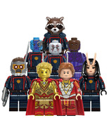 Superhero Marvel Guardians of the Galaxy Vol.3 8pcs Minifigures Building... - $26.65 CAD