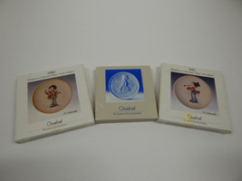 2 Mini Goebel Collectors Plates Little Fiddler, Serenade & Club Member Disk 80's - $10.89