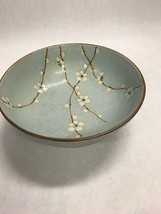 Vintage Studio Art Pottery Porcelain hand madeBowl flowers inside marked - $31.67