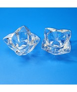Mikasa Crystal 3&quot; Flower Petal Tapered Candle Holder Candlestick - MINT ... - $17.58