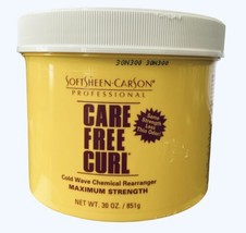 SoftSheen Carson Care Free Curl Cold Wave Chemical Rearranger Max Strength 30 Oz - £35.00 GBP