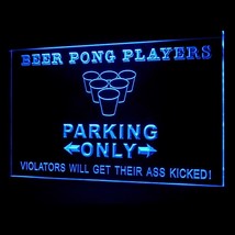 170136B Beer Pong Parking Only Beer Bar Special Offer Welcome LED Light ... - $21.99