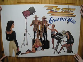 ZZ Top Poster ZZtop Greatest Hits Band Shot With Sexy Girls - $44.81