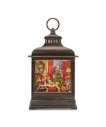 LED Snow Globe Lantern with Santa and Puppy Scene 11&quot;H - $87.32