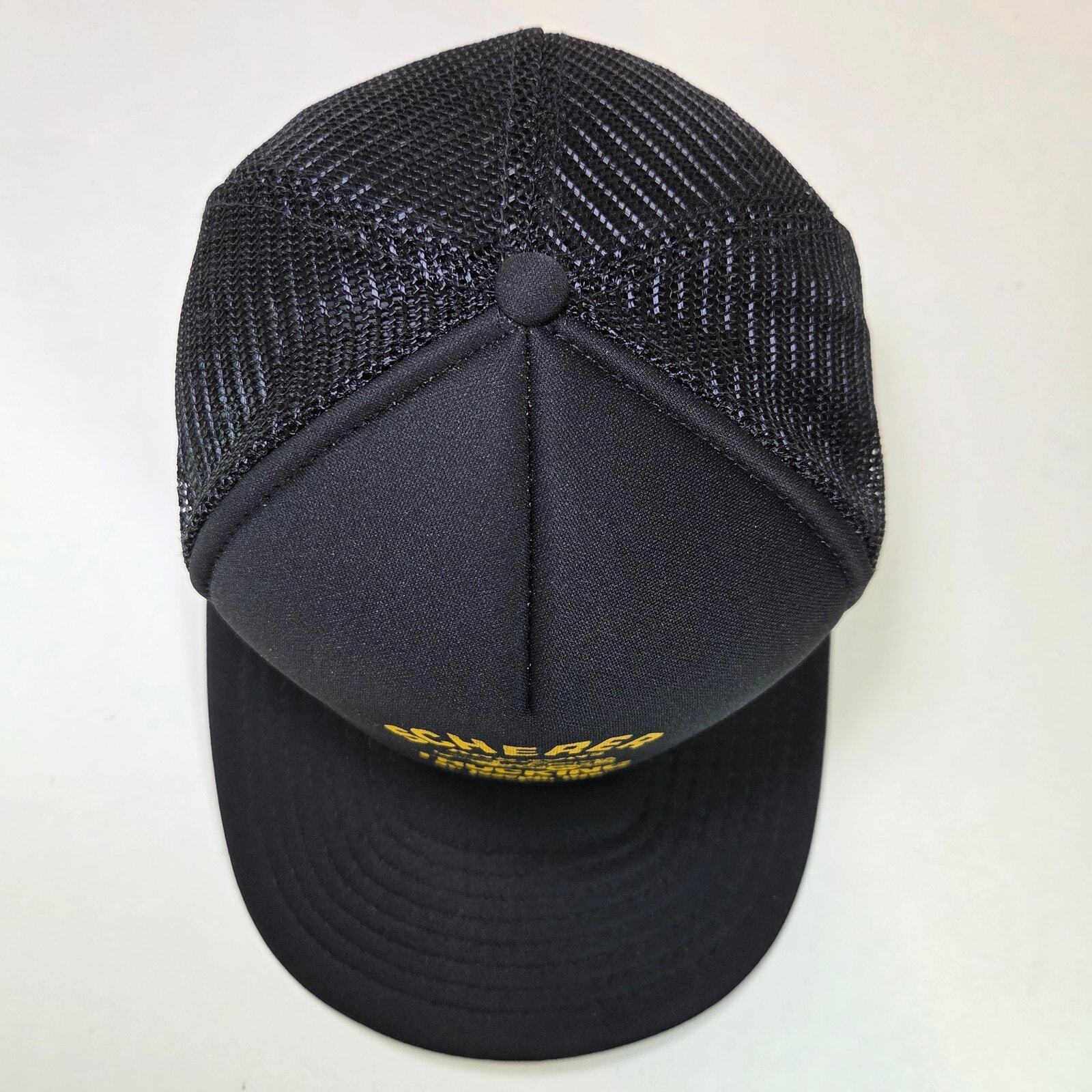 Vintage Scherer & Sons Trucking Hat St. Joseph MN Black Foam Mesh Snapback Promo Item image 5