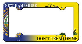New Hampshire|Dont Tread Novelty Metal License Plate Frame LPF-407 - $360.74 MXN