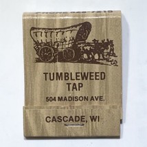 Tumbleweed Tap Bar Restaurant Cascade Wisconsin Match Book Matchbox - $4.95