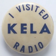 Vtg 1960s Pinback Bottone Chehalis, Wa Am Radio - I Visitato Kela Radio - £7.64 GBP