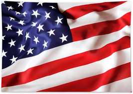 84&quot; X 59&quot; American Flag Backdrop for Patriotic Theme Photography Photo - £19.48 GBP+