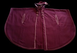 Fast shipment, Bordo Hooded Cashmere Moroccan Burnous, Maxi Wool cloak for women - £217.79 GBP