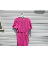 Liz Claiborne - Short Sleeve Pink with Buttons Dress - Size L - £3.92 GBP