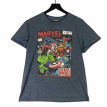 Marvel Comics T-Shirt Men&#39;s Large L Graphic Tee Superhero Short Sleeve - £10.75 GBP