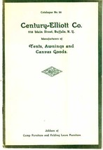 Elliott Co catalog tents awnings canvas Buffalo NY 1900 - £11.36 GBP