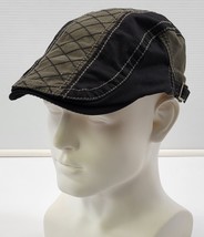 S) CoCopeaunts Men Newsboy Cabbie Gatsby Cap Hat Dark Gray and Black Cotton - $184.34 MXN